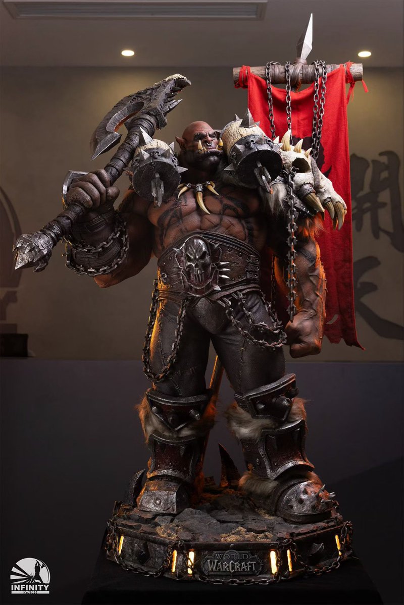 infinitystudioc's tweet photo. | 𝐅𝐈𝐍𝐀𝐋 𝐏𝐑𝐎𝐃𝐔𝐂𝐓 |

The final product of Infinity Studio World of Warcraft Garrosh Hellscream 1/3 Statue

Please enjoy these pictures of the final release!

International shipping starts end of October! https://t.co/f1WKiPdvTJ