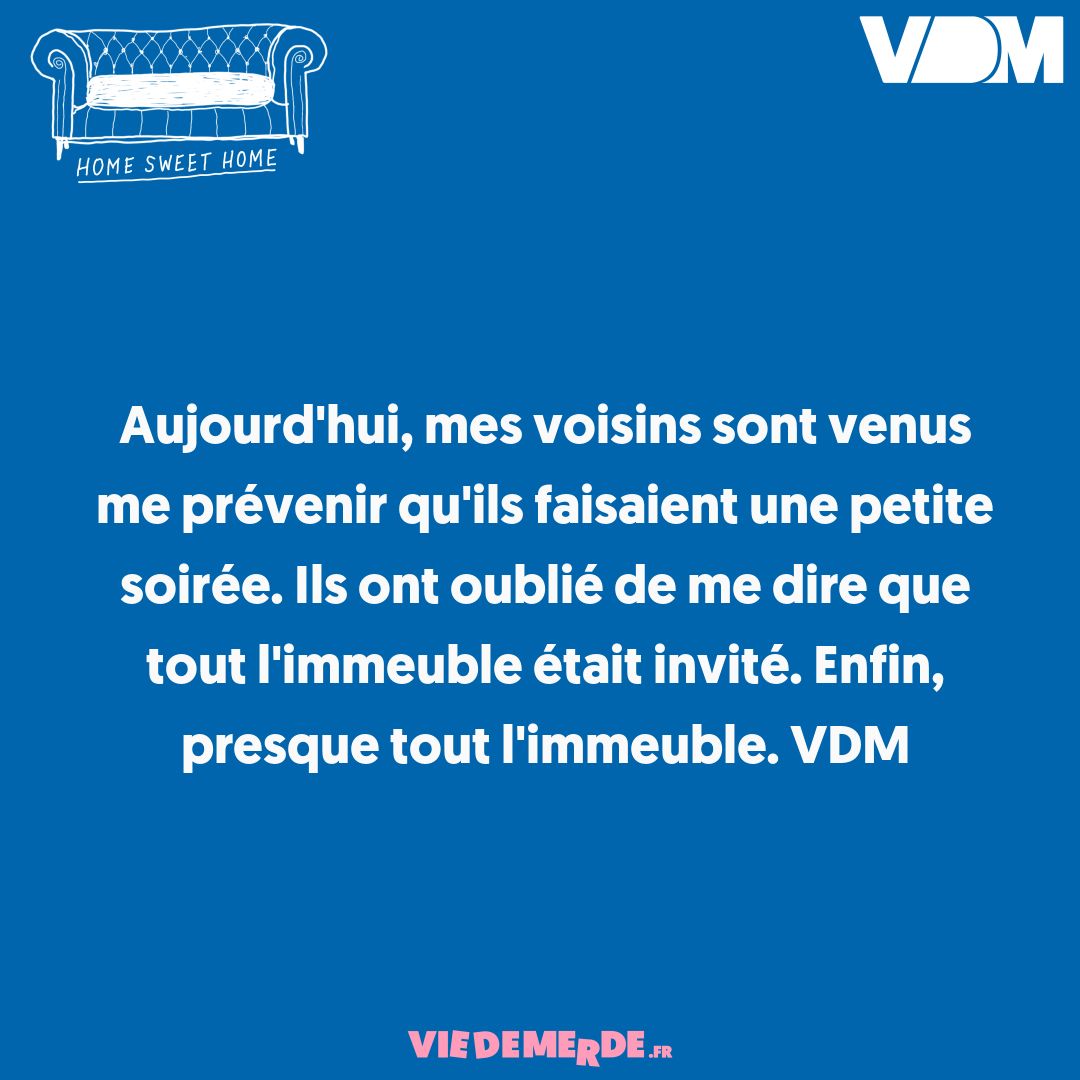 viedemerde's tweet photo. Retrouvez les dernières VDM (et proposez les vôtres) ici : https://t.co/ZVom8GpW3W ou téléchargez l'appli VDM officielle (disponible sur toutes les plateformes d'applis de qualité) https://t.co/CITcs6bcc3