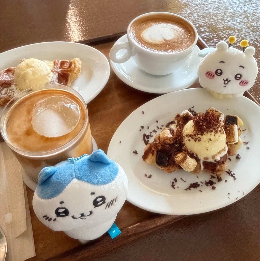 Pipip_cha's tweet photo. お気に入りのハチ達を連れて
カフェ行ってきたよ~🙌🏼💞 https://t.co/3so6HpNhqy