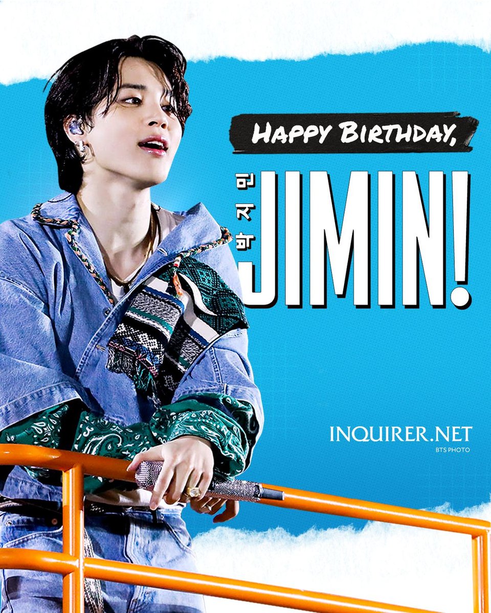 inquirerdotnet's tweet photo. Happy birthday, Park Jimin! You really give us your whole heart. We hope all that love, warmth, and happiness find their way back to you. #HappyJiminDay 💜 https://t.co/w0IMgoAeUJ