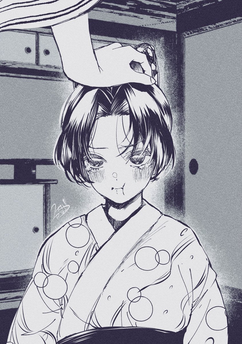 sunabakayoko's tweet photo. 「また近所の男の子と喧嘩したの？」 https://t.co/G7i1HmDzY7