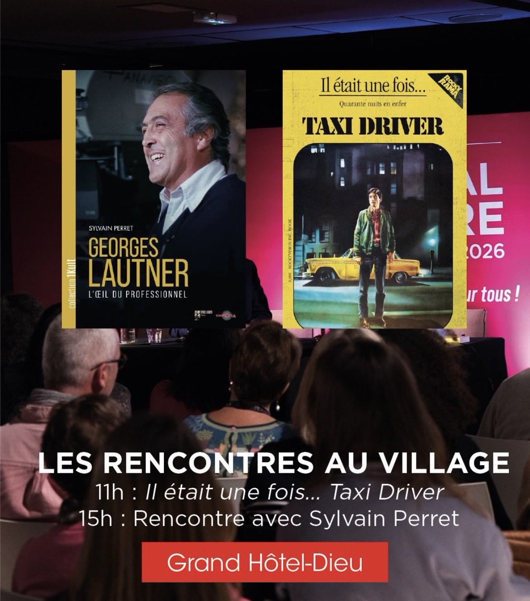 CarlottaFilms's tweet photo. Après hier le livre VIDÉO, VIDÉOS, c’est aujourd’hui au tour d’un des nos 4 autres livres de Novembre à être mis en lumière au village @FestLumiere : GEORGES LAUTNER, L’ŒIL DU PROFESSIONNEL de Sylvain Perret @1kult, rencontre puis signature à 15h. En co-edition avec @BadlandsEd https://t.co/o8aIAgiQ30