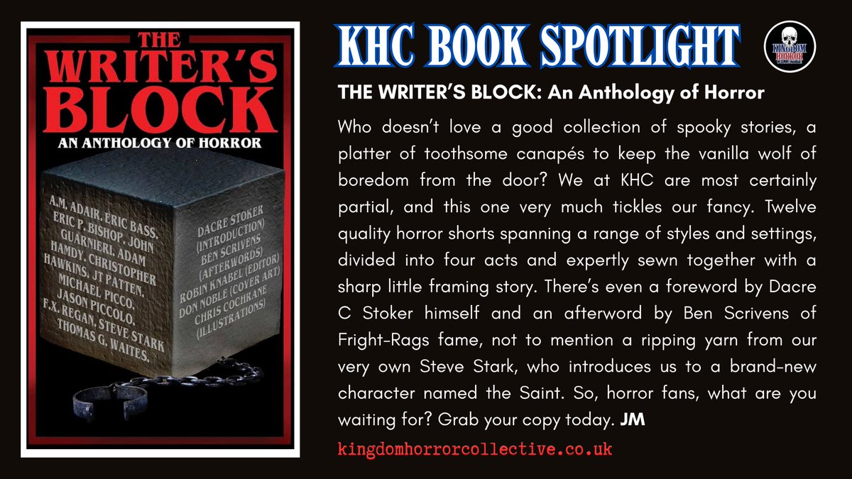 KingdomHorrorCo's tweet photo. It is our pleasure to shine a light this month on this cracking little anthology of indie horror 👊🏼🇬🇧💀 https://t.co/tj1KuPVzXh