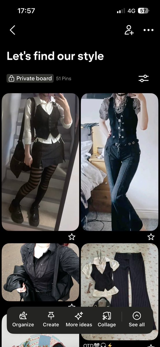 millies_astray's tweet photo. Nothing like making Pinterest boards for gw outfit inspo https://t.co/t9YprrvadO