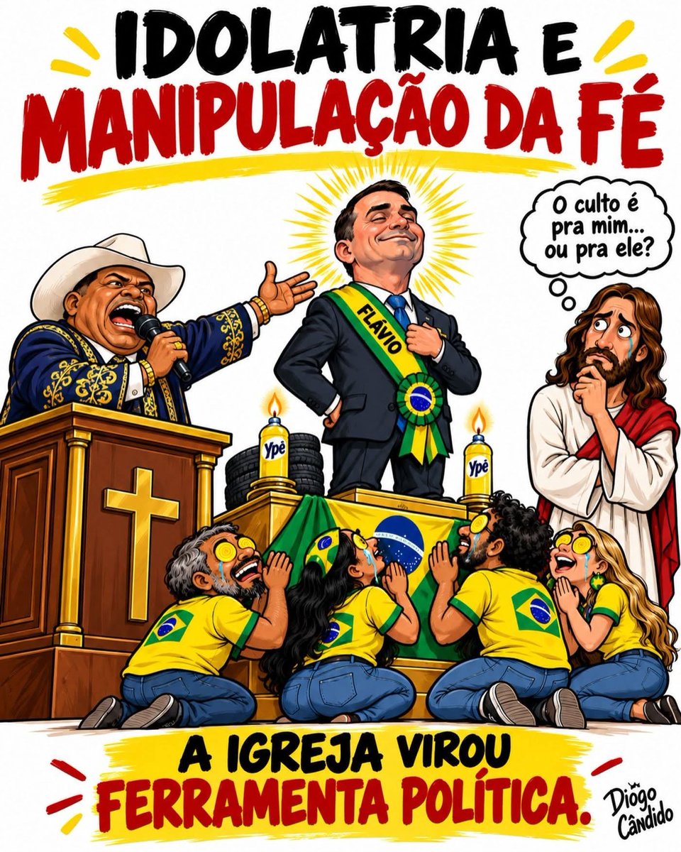 rangelmcm's tweet photo. Na mora,l bolsonarismo é seita. 
Ja foi o tempo em que Deus era o foco principal desse cristianismo. 
Hoje a família Bolsonaro que é adorada. https://t.co/Vnmq2SNlqi