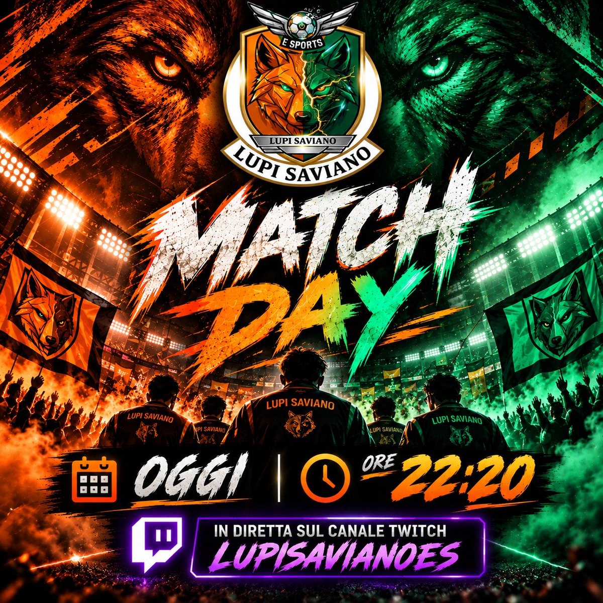 LUPISAVIANOES's tweet photo. MATCH DAY 🐺 
ORE 22 e 20  inizia il nostro cammino. In bocca al lupo a tutti ragazzi 🤙🏼 https://t.co/dhBY8znwUz