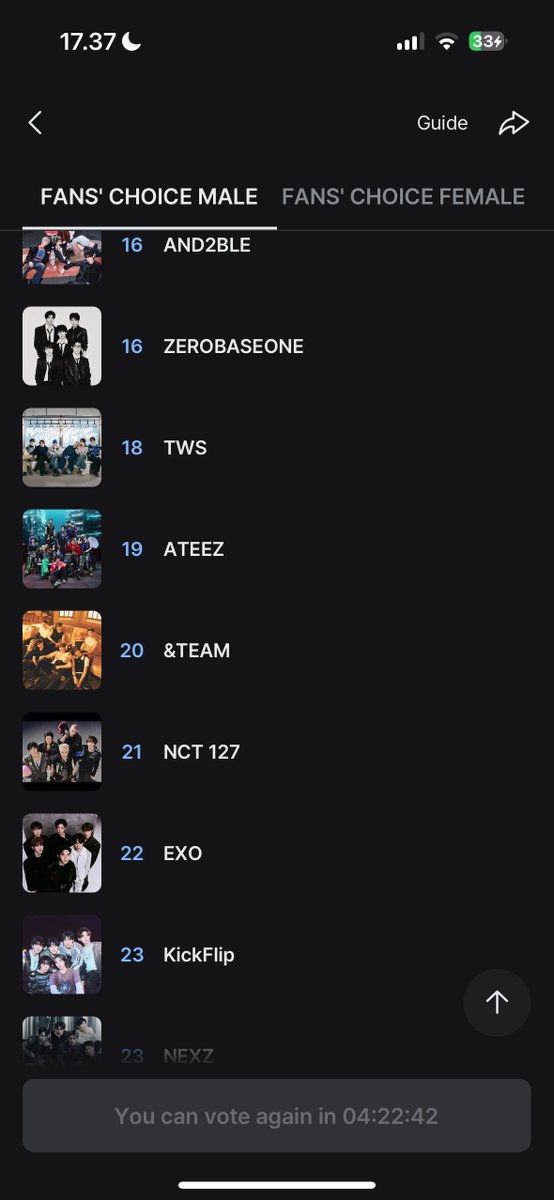 lforxoexo_'s tweet photo. exol tolong vote exo di MNET, kita masih di rank 22 karena ini fan choice jadi 100% hasil dari voting fans yah. yuk masuk top 10 biar exo dapat trofi. download aplikasi mnet sekarang https://t.co/rJ3B8SXbfc