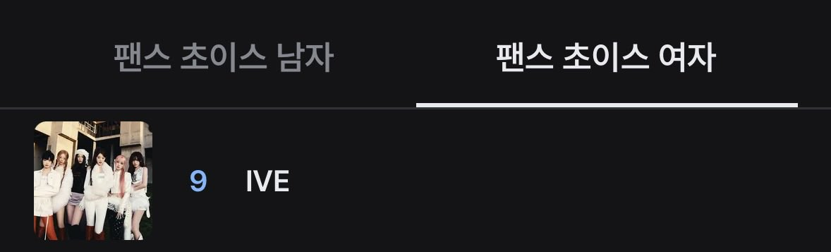 ive_strm's tweet photo. [📢] 2026 MAMA FANS’ CHOICE 1차 투표 

현재 아이브 공동 9위

🗳️ FANS’ CHOICE 1차 여자 부문 ‘아이브’ 투표
🗓️ 10월 12일 (월) 19:00 ~ 10월 22일 (목) 23:59 (KST)
📎 https://t.co/cYWT5iZUO9

✔️ Mnet Plus 앱에서 1일 1회 투표하실 수 있습니다.
✔️ 

#IVE #아이브