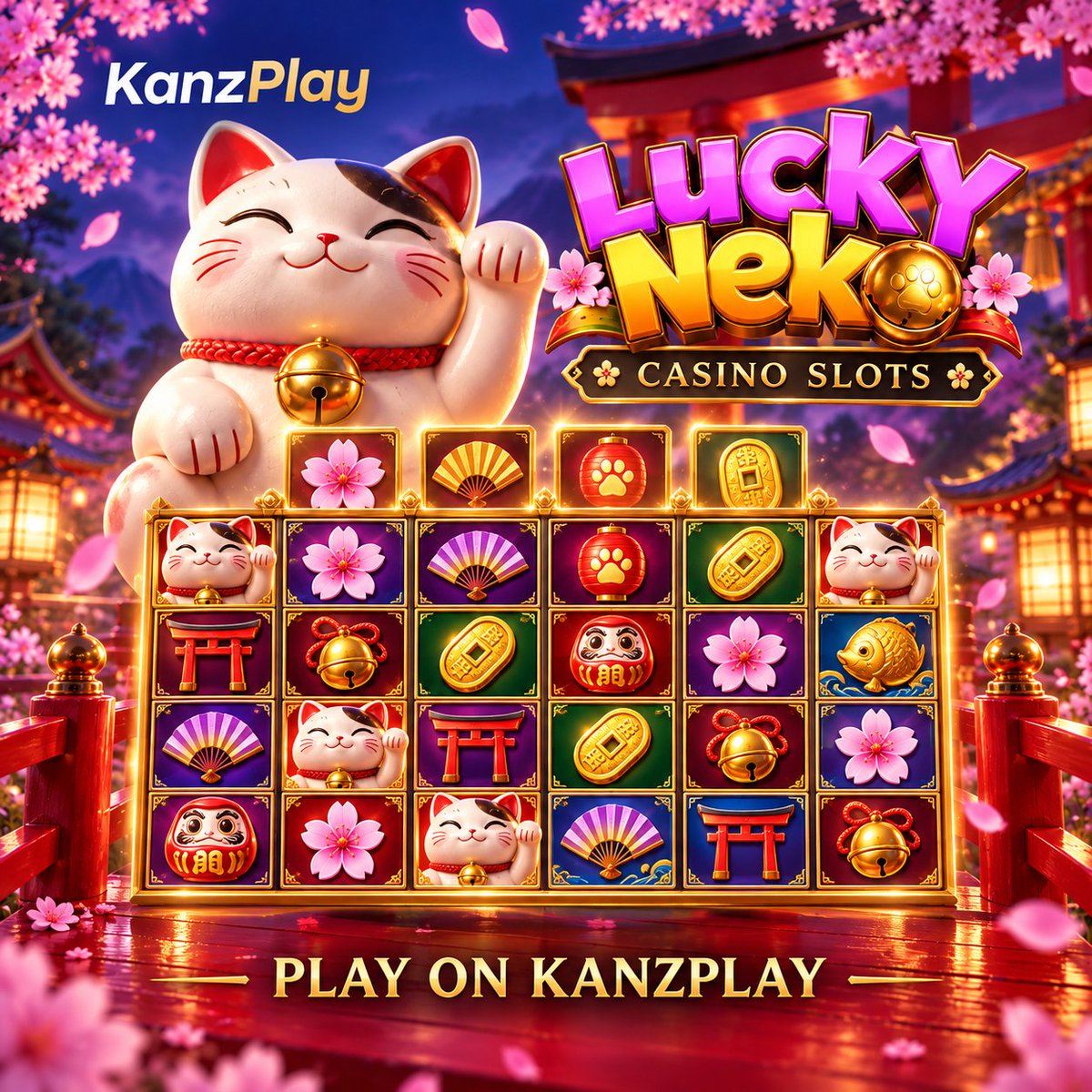 kanzplaysa's tweet photo. Explore Lucky Neko's Japanese-themed reels and cat multipliers 🐱

Follow @kanzplaysa + comment: what catches your eye?
3 random winners get an exclusive gift code each via DM. Redeem today!
Ends 1h after posting. One entry/person; no multi-account entries. https://t.co/ZGs0cYAOGs