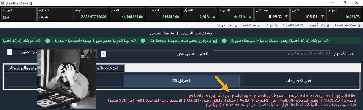 marketexplorer2's tweet photo. حال السوق https://t.co/owKqqMuqol
