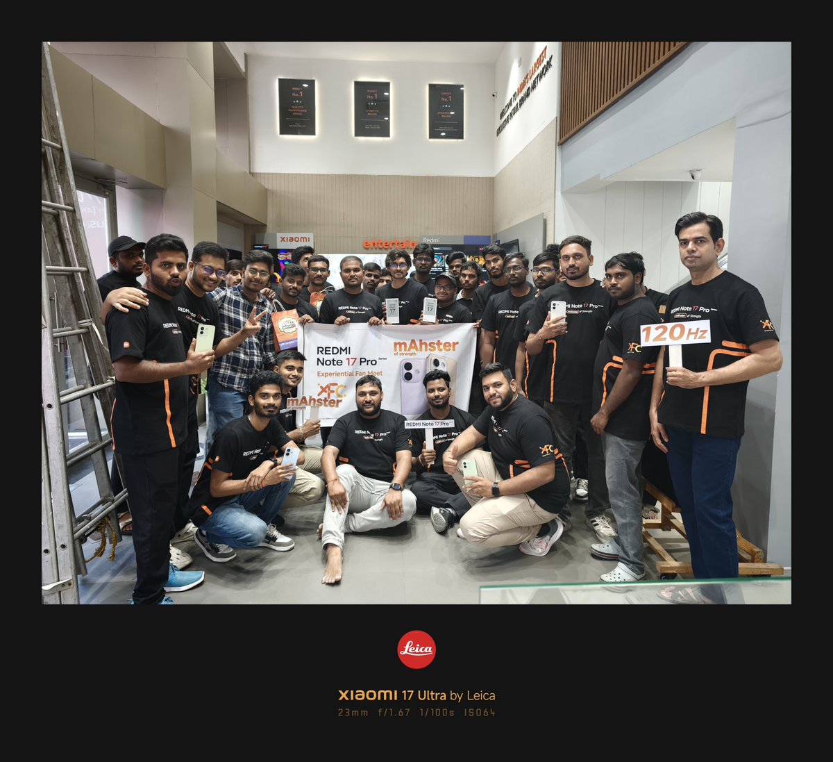 SaikiranAbbasan's tweet photo. Yesterday’s XFC meetup was extraordinary! ❤️🔥

We experienced the #REDMINote17ProSeries, enjoyed an engaging Q&amp;A session and had an amazing Master Experience! 📱✨

Thanks to @pixelwithme and @RedmiIndia for making it special. 🙌

#XFCHyderabad #XiaomiFans https://t.co/uZWzlCn1TG