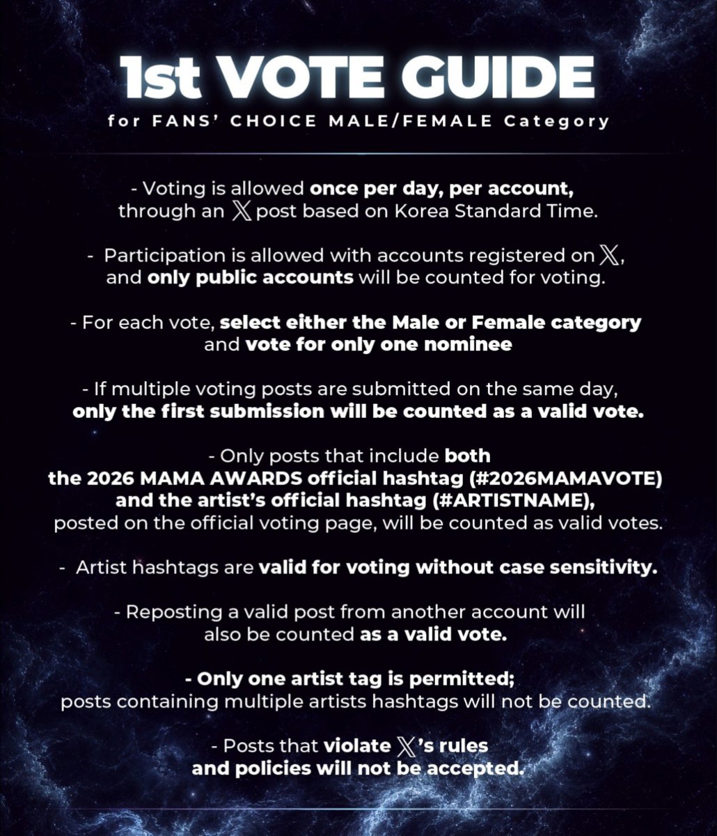 vvup_universe's tweet photo. 📢 Vote Guide Fans' Choice Female MAMA Awards 2026

🗳️ How to Vote:
💎 Vote once per day about VVUP using your public X account.
💎 Include both hashtags in your voting post:
#2026MAMAVOTE #VVUP 
💎 Reposting a valid post from another account.

START NOW!
@vvup_official https://t.co/rx9ZSHn9iP