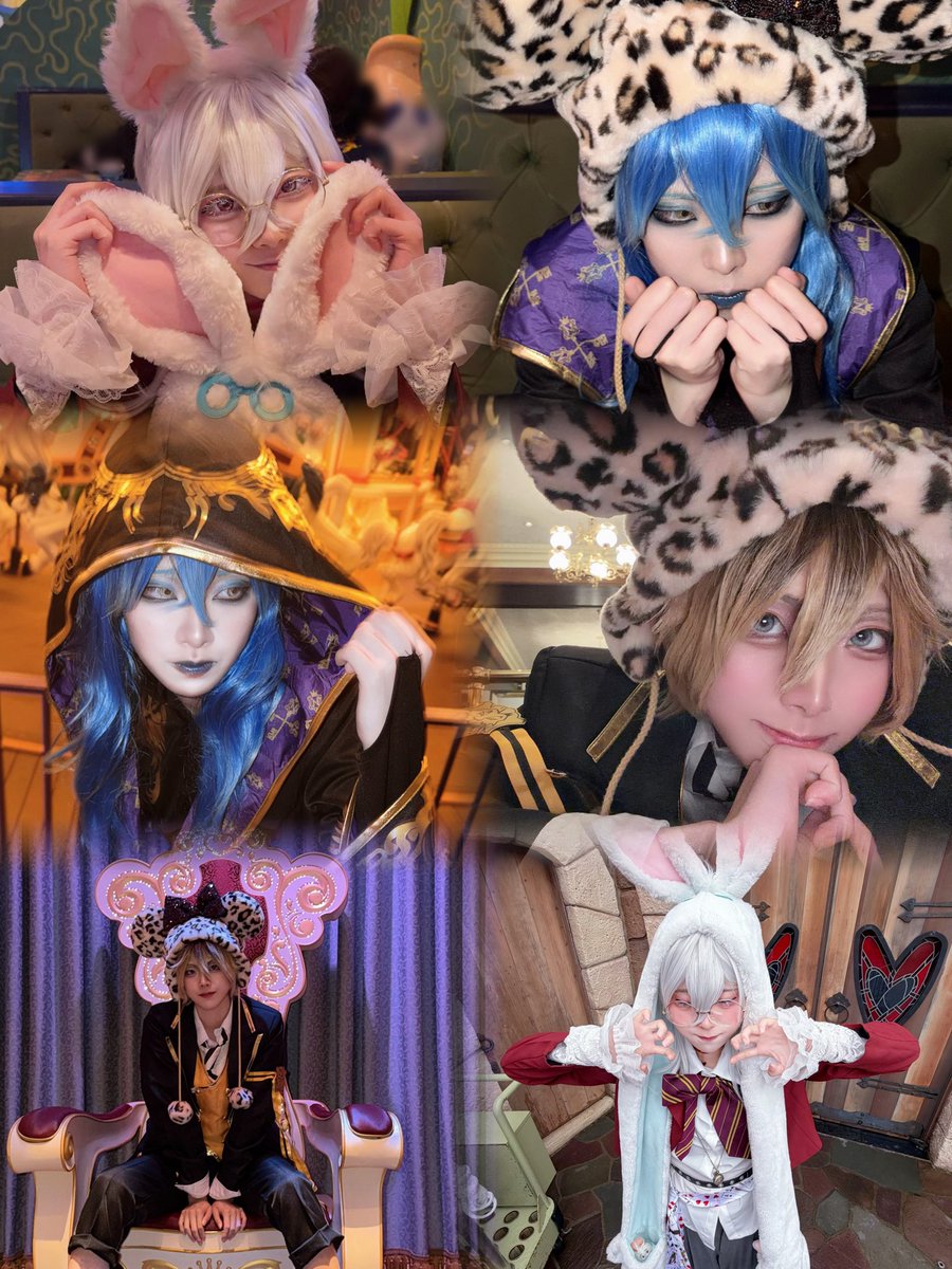 mon_mon_mob's tweet photo. 今年のDハロ前半まとめ‼️🎃
🐰・🍩・💀

#Dハロ仮装2026
#Dハロ仮装
#Dハロツイステ https://t.co/wSyjMQ7Lg6