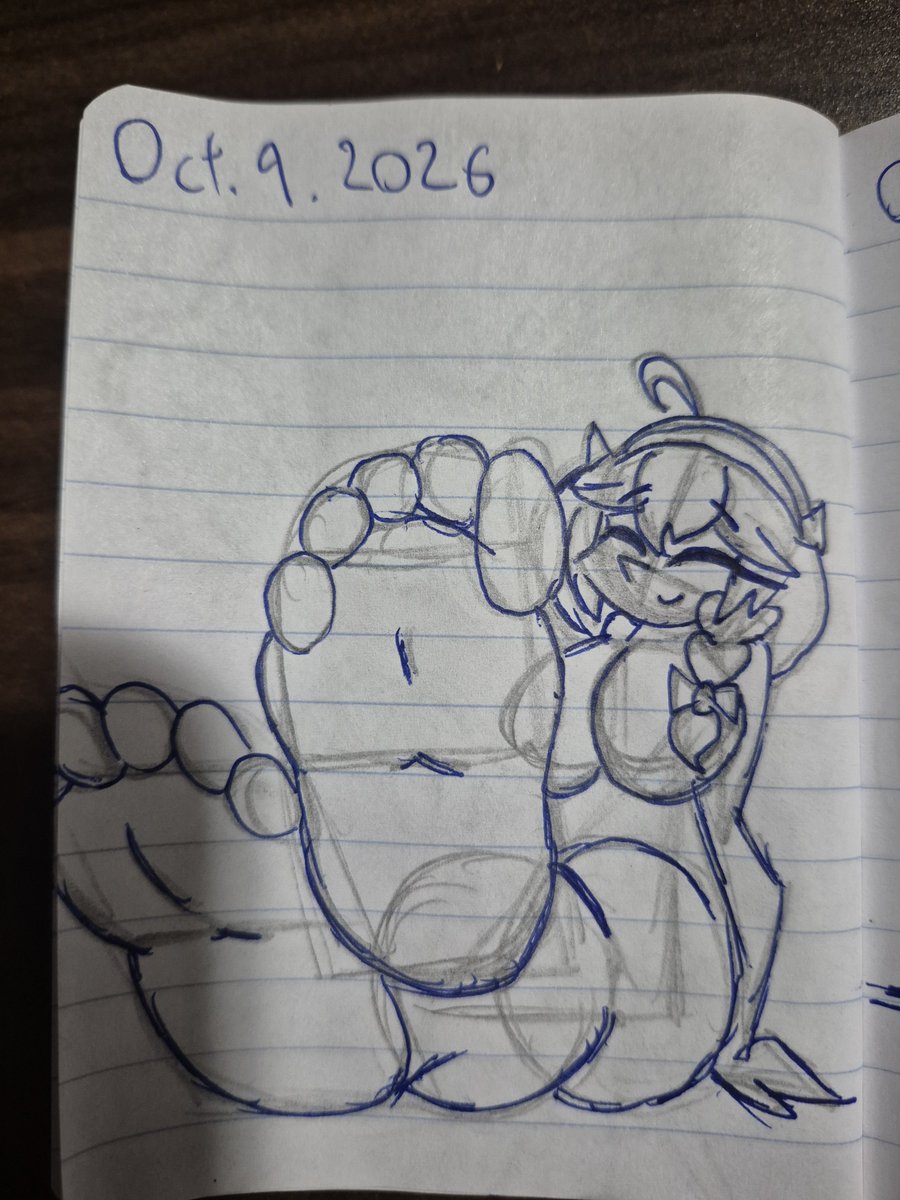 Muffin_Machine's tweet photo. In other news, the practice sketches continue 
Here's some very rough doodling of Emily and her feet https://t.co/SkW4qtat05