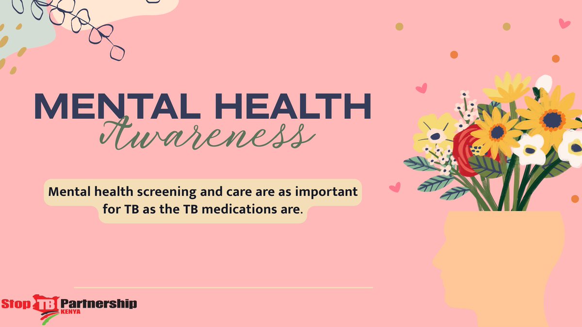 StopTBKe's tweet photo. October 10 was World Mental Health Day.
Falling ill with tuberculosis (TB) and all the disruption and stress that goes along with it can take a toll on someone’s mental health, and mental health problems can in turn make someone more vulnerable to TB.
#endtb https://t.co/VxtS0ynhNj
