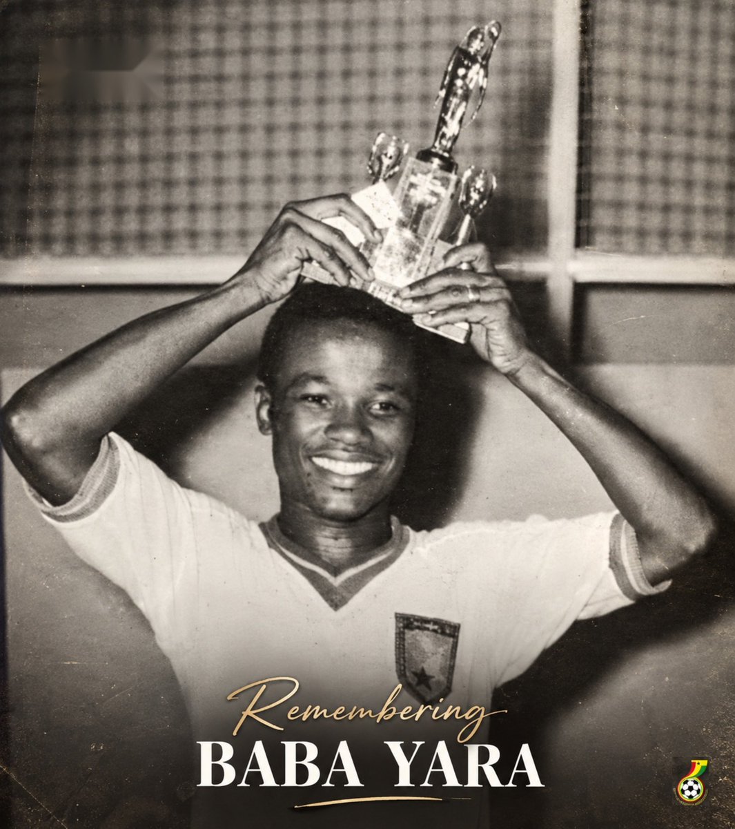 GhanaBlackstars's tweet photo. 👑 A legend forever remembered 🕊️

Today we honour Baba Yara, one of Ghana’s greatest football icons on what would have been his birthday. ❤️

#BlackStars https://t.co/t3rpMF61Rw