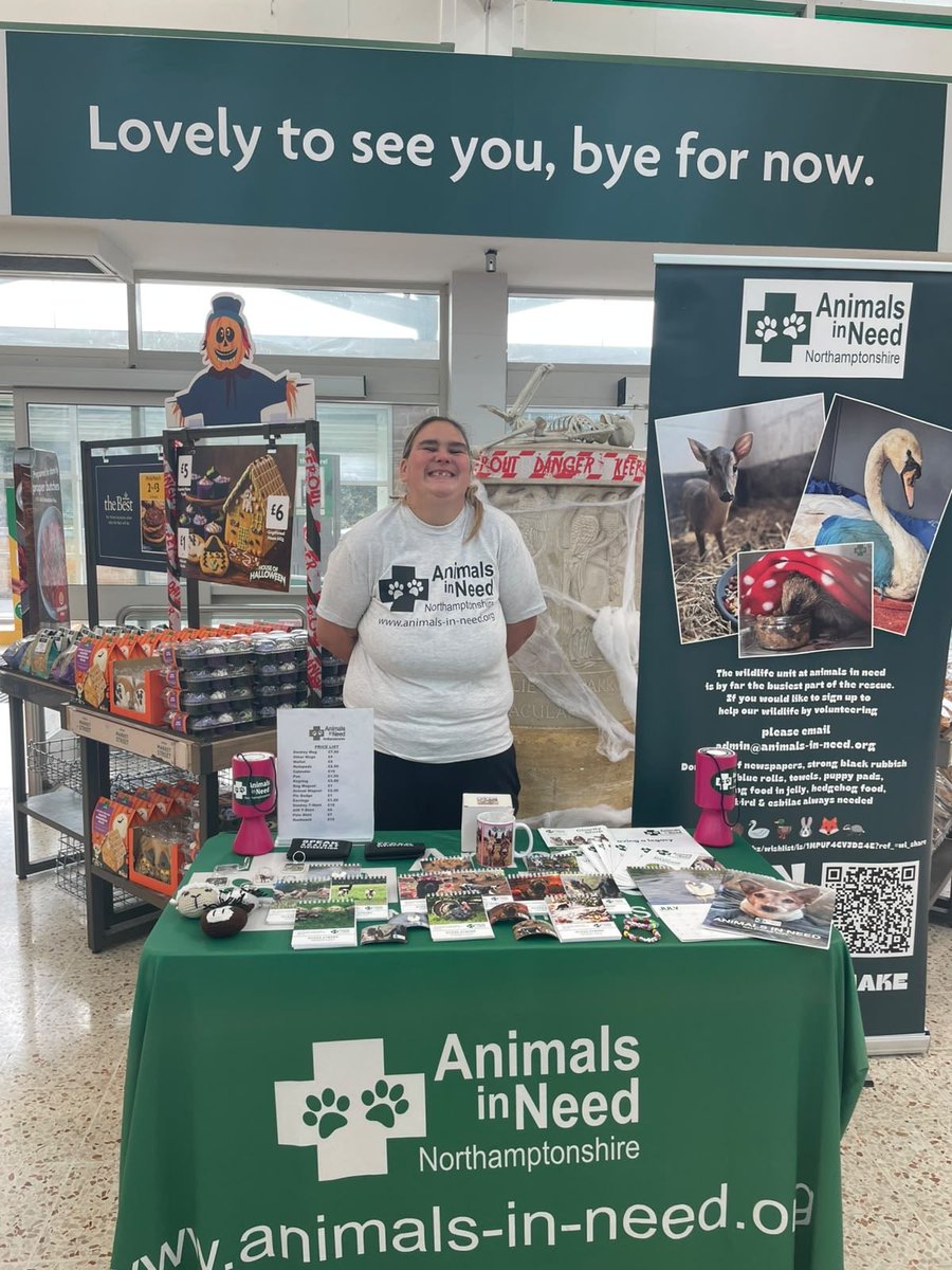 AnimalsInNeedUK's tweet photo. 🐾 We’re fundraising at Morrisons in Wellingborough this week! 🐾

We’re delighted to be back out in the community, raising funds for the animals in our care at Animals in Need.

You can find us at Morrisons in Wellingborough from today, Monday to Sunday 
#AnimalsInNeed https://t.co/zB79Z4DgVA