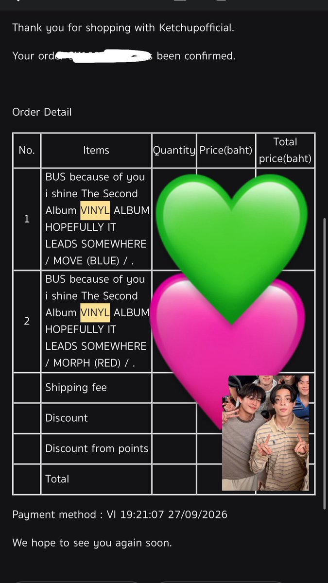 chulysep09's tweet photo. WTS 🩷PLS RT🩷 
ขายหมดสุ่มแจกไวนิล 1 

💿ไวนิล VINYL ver. MOVE and MORPH ลด~40%
🫶🏻จากราคาเต็ม 1800 เหลือ 1100 รวมส่ง

✅ฟตกต่างจาก full album
📌ซรเริ่มจัดส่ง 15 ธค 

✅ผ่านคนรู้จัก/มิตรสหายลดได้อีก
✅ลูกค้าที่สั่งบั้มไซน์กะเค้า มีส่วนลดพิเศษให้เหลือครึ่งนึง

#ตลาดนัดBUS 
#ตลาดนัดบัส
#HappyBUSDAY2026