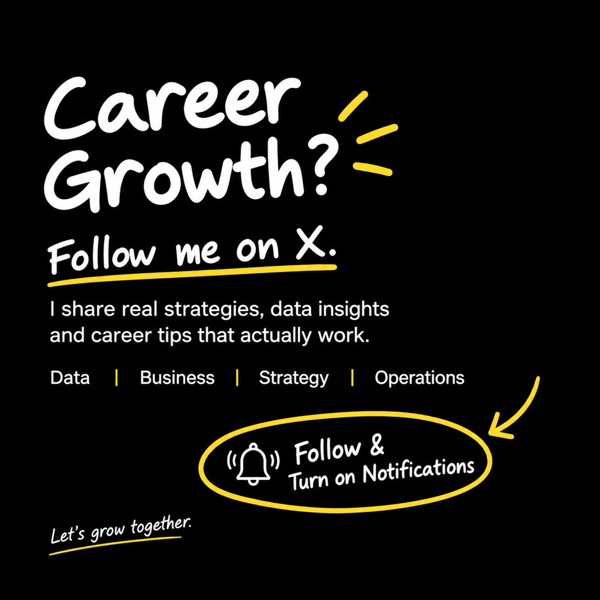Gbenga_RA's tweet photo. 30 days. 1 mission. 🚀

📊 Data. 📈 Business. ⚙️ Strategy.

I’m sharing insights to accelerate your career, build valuable skills, make smarter decisions.

Serious about growth? Follow + 🔔

I won’t just tell you about success. The value will speak. 🗣️

#30daysonXwithChiomaAmadi https://t.co/xhach3nWyc