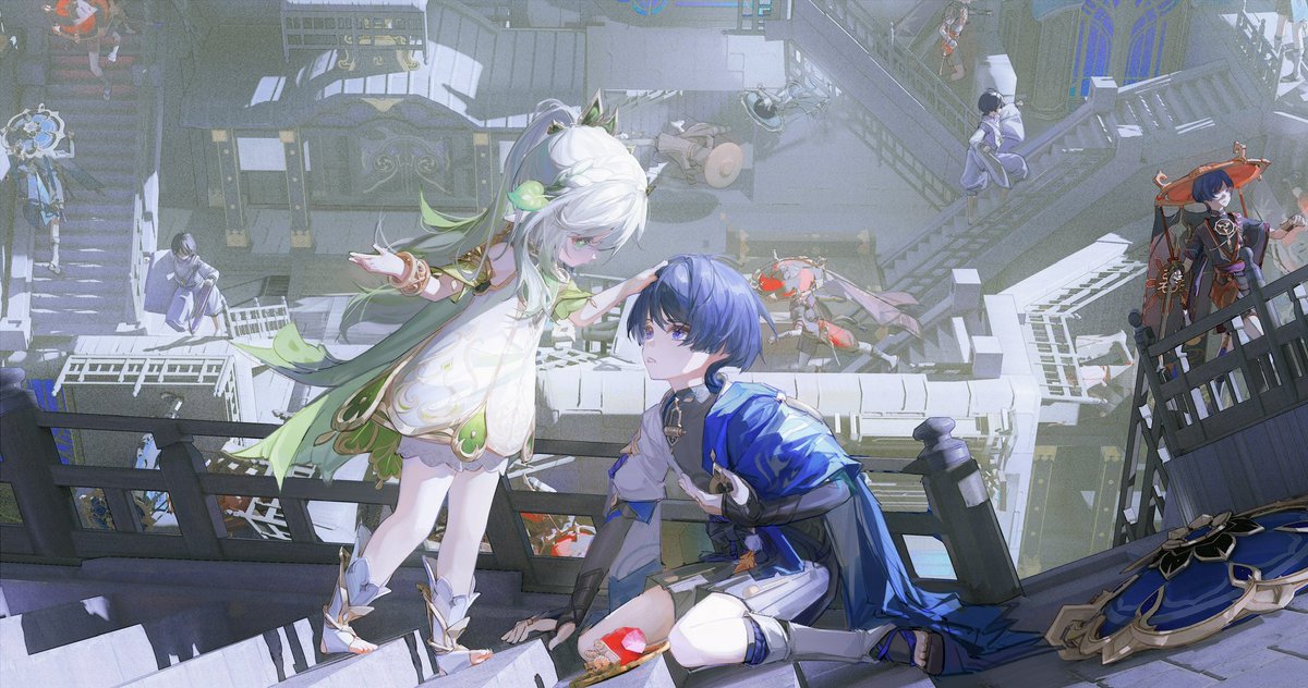 chencu00's tweet photo. 迷宫-完整图

#スカラマシュ #kunikuzushi #原神 
#genshinimpact #散兵 https://t.co/fzeaARk80R