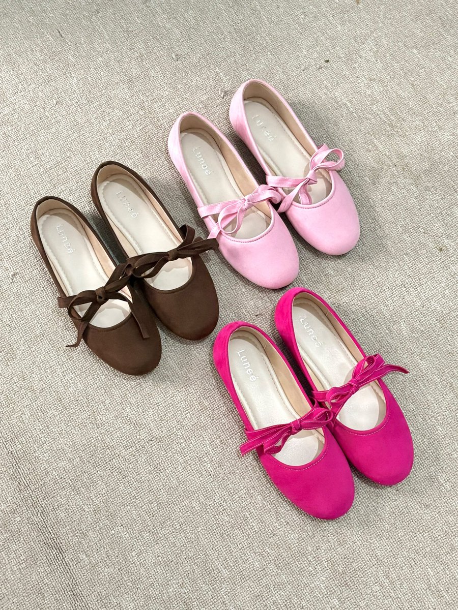 littlehaul's tweet photo. NEW PRODUCT‼️ 
Mimmie Flatshoes🎀

💰Rp100.000
Size 36-41
(Bahan suede)

- Fuschia
- ⁠Pink
- ⁠Brown

Note :
Pre Order 15-30 hari https://t.co/VVRttglZNe