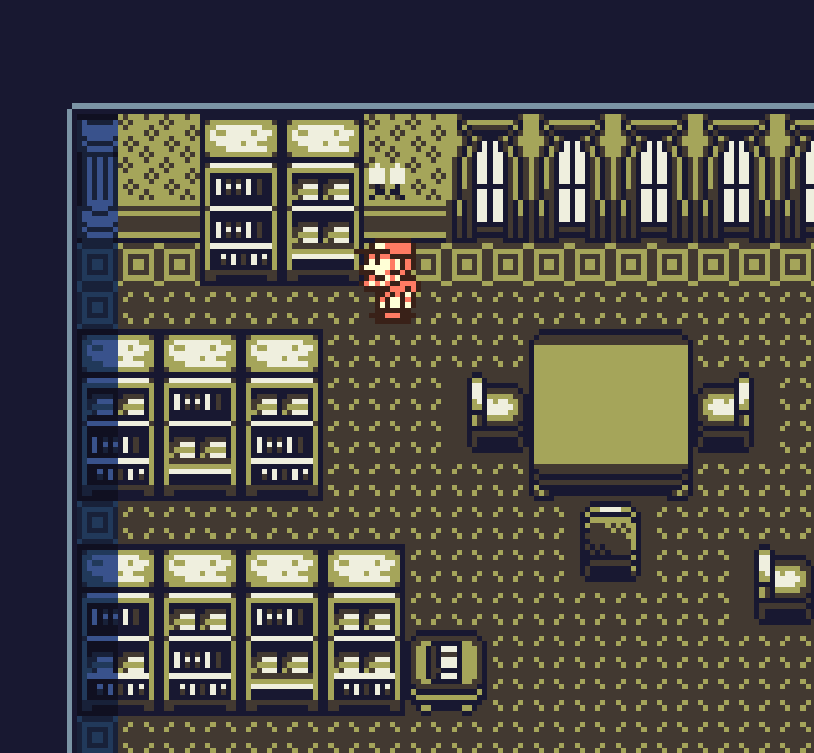 MonstrousEnt's tweet photo. The Ballad of Bearl Headwards dev Update

More updates: Here's a peek at some of the BGs for chapter 2 of the game. It takes place in a spooky mansion. WIP

#gameboy #pixelart #indiedev #gbstudio #RPG https://t.co/kg4M0D3Ga0