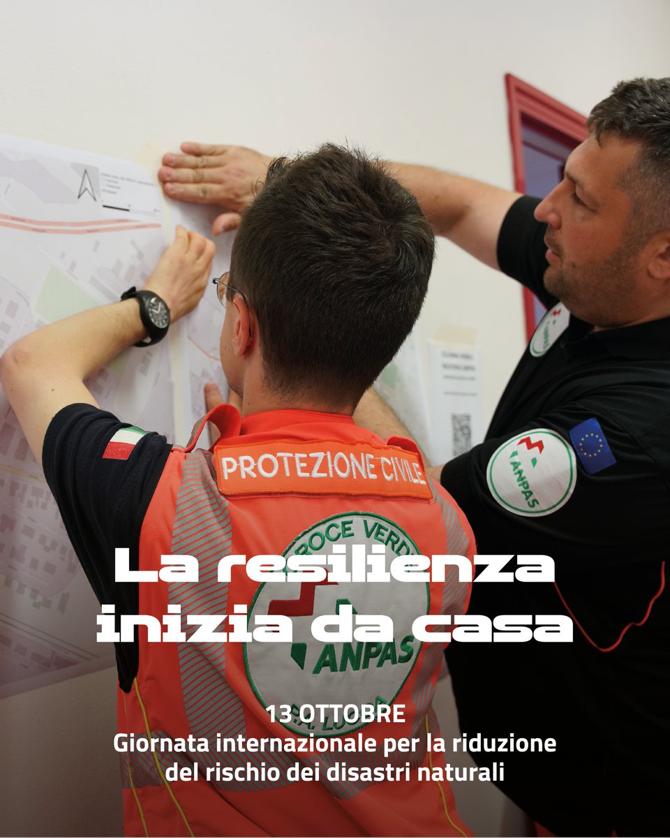 Anpasnazionale's tweet photo. 🏡La prevenzione parte dalle nostre scelte quotidiane, dalla conoscenza del nostro territorio e dei suoi rischi.

Ogni giorno i volontari e le volontarie Anpas contribuiscono a creare una comunità più informata, più preparata, più sicura.

#ResilienceStartsAtHome #DRRDay #Anpas https://t.co/pS3ArRZNIw