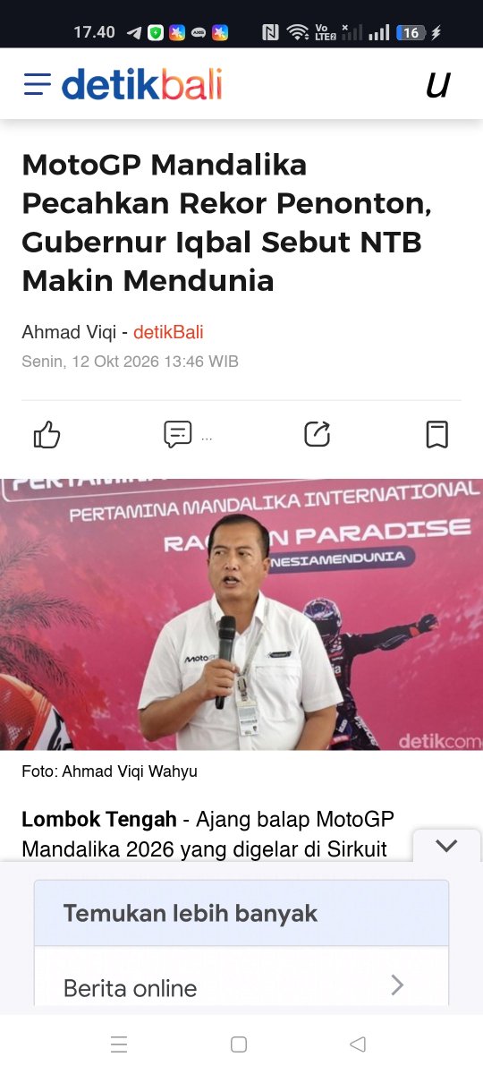 itscinat's tweet photo. proyeksi dampak ekonomi hampir rp5 triliun tentu menarik, tapi manfaat buat warga juga nggak kalah penting. harapannya, Perputaran Ekonomi MotoGP lewat #ImpactGrandPrixMandalika bisa membuka lebih banyak lapangan kerja dan peluang usaha https://t.co/OoewEzp462 https://t.co/pVwDJusNPF
