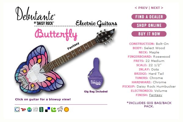 pp0mm33's tweet photo. 최효은
데이지 락 버터플라이 기타
Daisy Rock Debutante Butterfly 

사실 이걸 개못생긴 기타월드컵 후보에서 보긴했는데요 아무리생각해도 >>나비기타<<
곤충박사 최효은에게 이보다 어울리는 기타가 있을 수 없다임 완전
이거 완전 최효은만 연주할수 있는 기타
당장 이거 사서 연주하도록 https://t.co/DEUz98xdiK