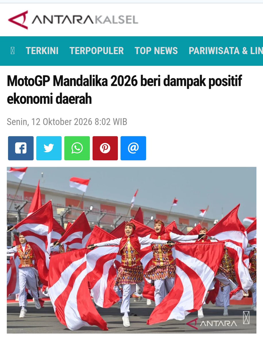 UAliaun's tweet photo. gak cuma sekadar tontonan seru, tapi Perputaran Ekonomi MotoGP terbukti bikin sektor pariwisata dan penginapan di sekitar area balapan makin ramai #ImpactGrandPrixMandalika https://t.co/lWR4ZsI1bk