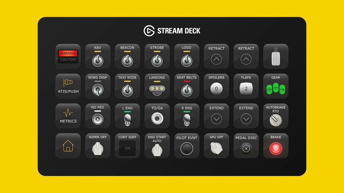 simflight's tweet photo. ✈️ Flying the Synaptic A220 in MSFS? Flight Panels has 3 Stream Deck tools for you:

🖥️ 515+ system controls across 19 pages
🎛️ Dedicated A/P panel for Stream Deck +
📷 AeroLens Pro camera views 

Explore all three: https://t.co/Dan78TAnbt https://t.co/BdWc1Tkfir
