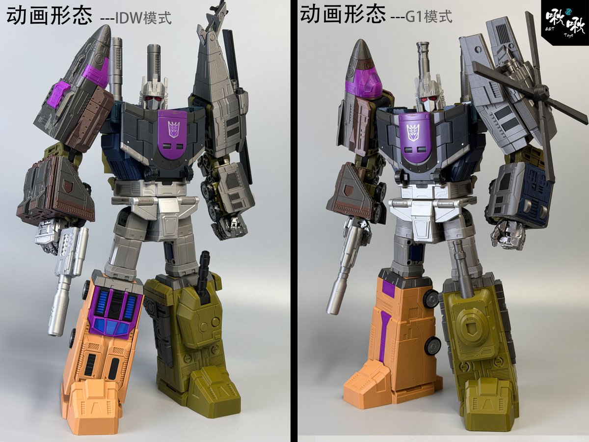 QQTstudio's tweet photo. AOTP Bruticus Liberation Kit (3D-Printed)
Liberate all members of your Bruticus combiner!
Two styles are available: IDW & G1.
The Swindle trailer section can be assembled to recreate Onslaught with his trailer-mounted cannon.
#Transformers #Bruticus #Combaticons https://t.co/9owAjqyDbP