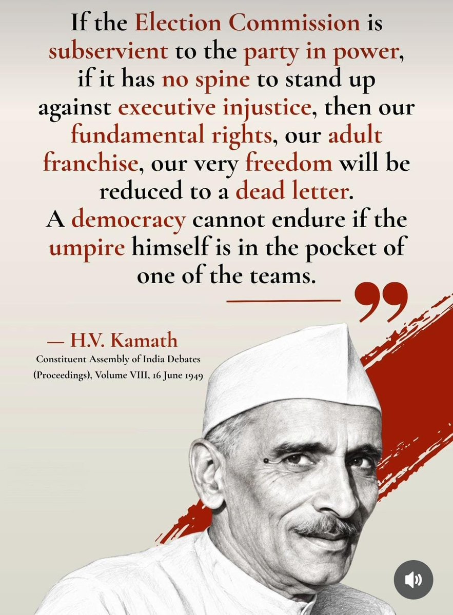 sanjayuvacha's tweet photo. Hari Vishnu Kamath former ICS officer, freedom fighter, Parliamentarian. He knew exactly what he was talking about. https://t.co/iijLJRpxV5