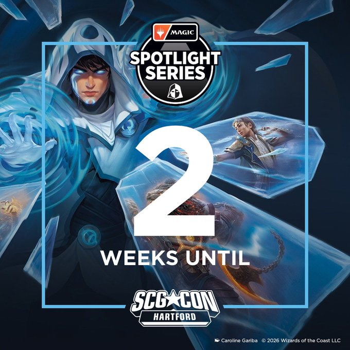 ReidDuke's tweet photo. Less than 2 weeks until #SCGHartford Come for the Spotlight Series main event, or the artists and side events. Or make plans to watch the broadcast at home! https://t.co/z59d1yj0ZW