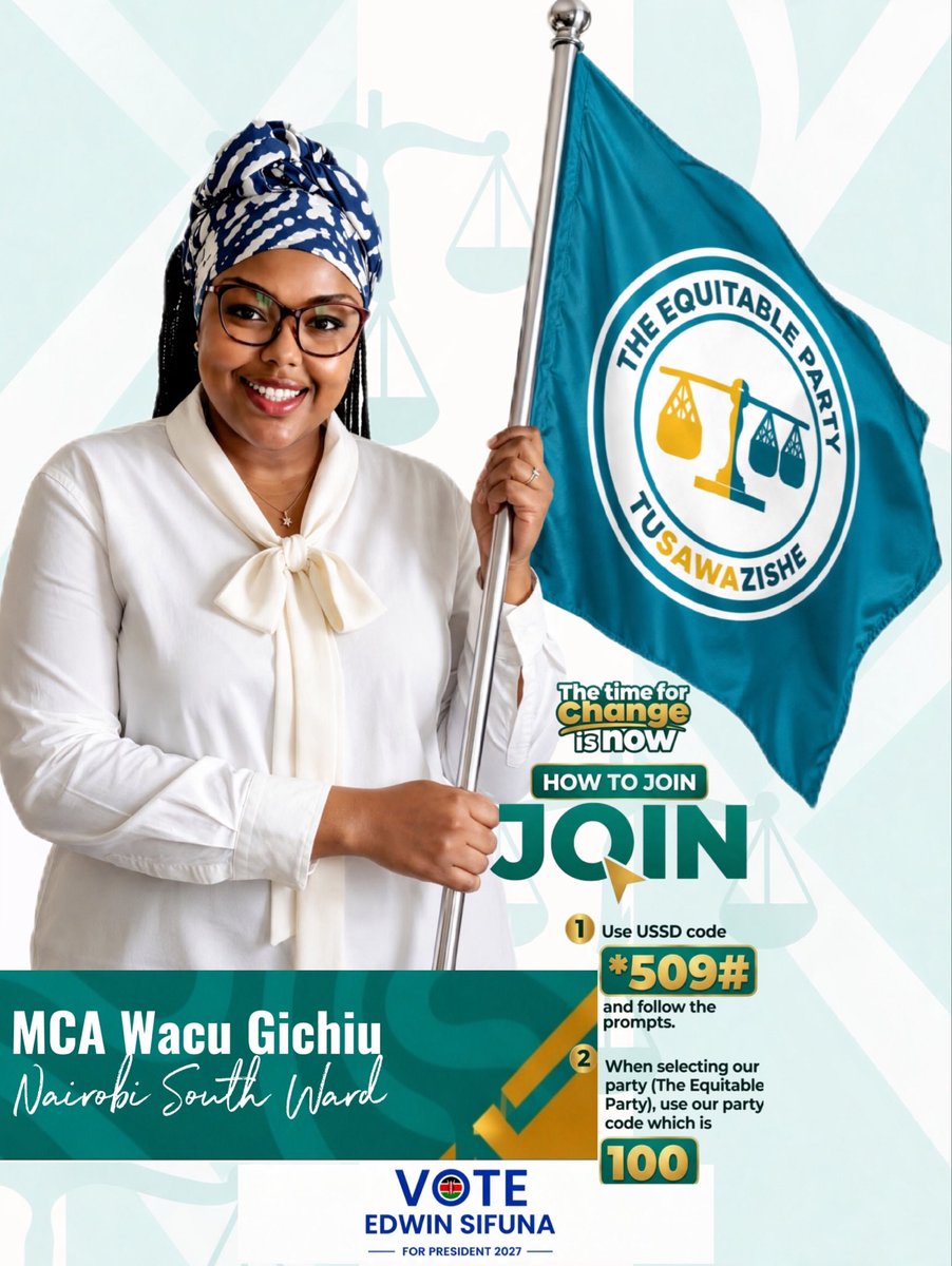 WacuGichiu's tweet photo. Change is the only thing that is constant in life. Change is what we need in Kenya today. Indeed this is possible by joining the party that is going to instill the change we need. #TEP Tusawazishe. https://t.co/bsmtztLPaD