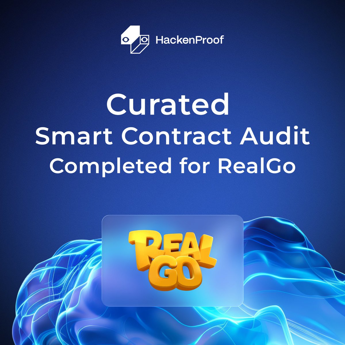 HackenProof's tweet photo. ✅ HackenProof has completed a Curated Smart Contract Audit for @RealGoOfficial!

RealGo is a Meme 3.0 ecosystem that bridges gaming and on-chain utility for Meme IPs.

Glad to continue our collaboration and support RealGo on its security journey! 🤝

#HackenProof #SmartContractAudit