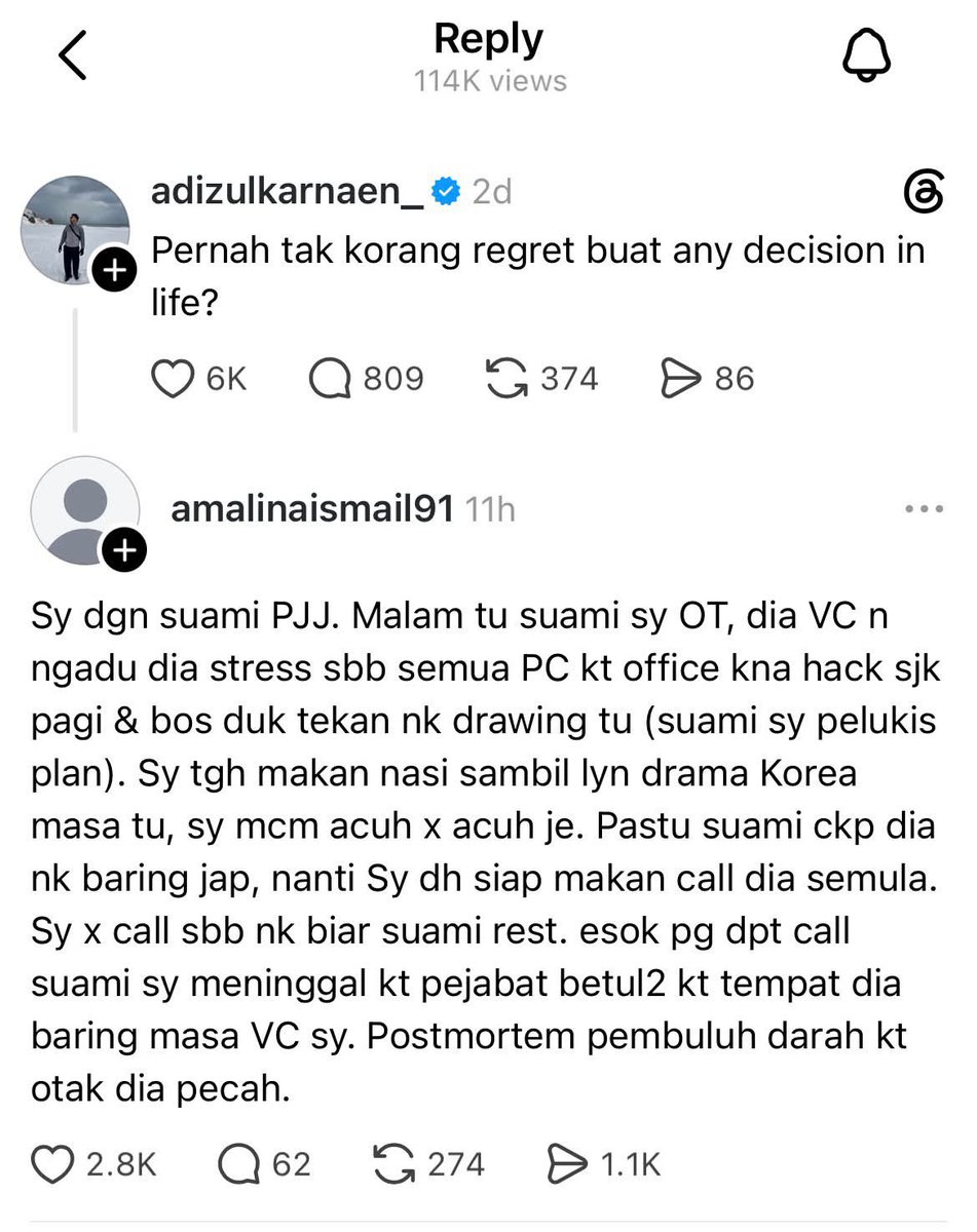 kamaghul's tweet photo. Please, kalau pasangan korang mengadu stress or rasa tak best, sila ambil serious dan try to calm or soothe them.

Dan sama-sama menjaga kesihatan ya. Kalau stress kerja, stop take 5 dulu. https://t.co/BMcDBpNRJW