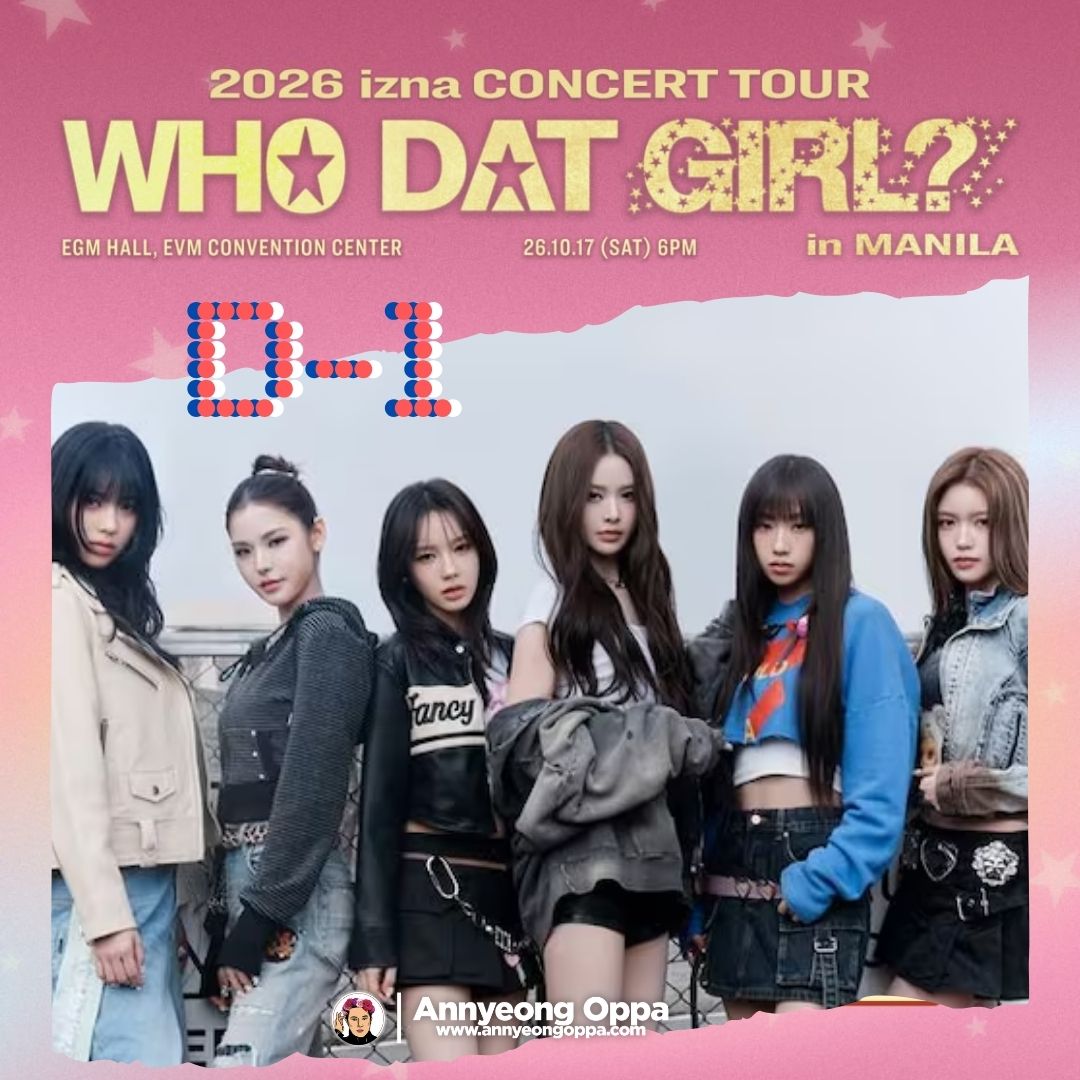 TheAnnyeongOppa's tweet photo. We’re officially 2 DAYS TO GO before the highly anticipated izna Concert Tour: WHO DAT GIRL?!

Are you ready to sing your heart out, show your love, and make this concert one for the books? See you there, naya!

Event presented by @Threeanglespro @o_n_worldwide

#izna #이즈나 #izna_CONCERT_TOUR #WHO_DAT_GIRL #izna_CONCERT_TOUR_in_MANILA #ONworldwide #ThreeAnglesProduction