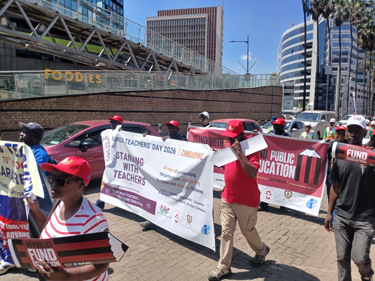 zimta01's tweet photo. World Teachers' Day Celebrations in pictures
#TeachersDay2026 #October #StandWithTeachers #GoPublic #FundEducation #FundIt #DisburseIt #ProtectIt https://t.co/aiZHtlGxnb