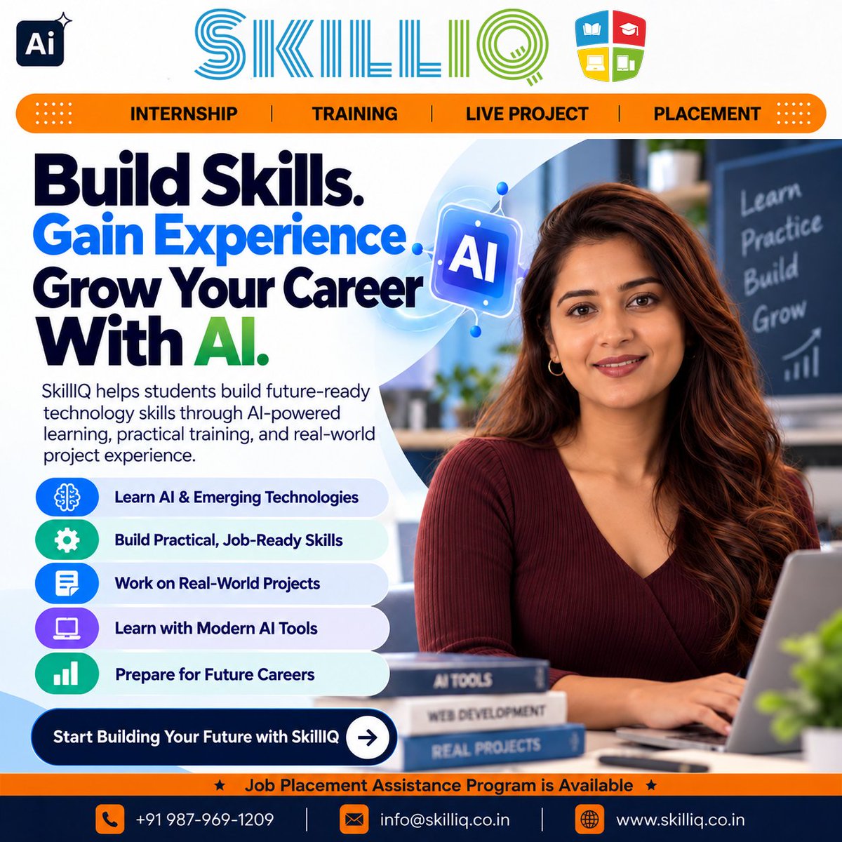 SkillIQCourse's tweet photo. Build Skills. Gain Experience. Grow with AI.

SkillIQ offers:
• AI &amp; Technology Training
• Job-Ready Skills
• Real-World Projects
• Modern AI Tools
• Placement Assistance
Training | Internship | Live Projects
#SkillIQ #AITraining #CareerGrowth https://t.co/NSL26Bxtm9