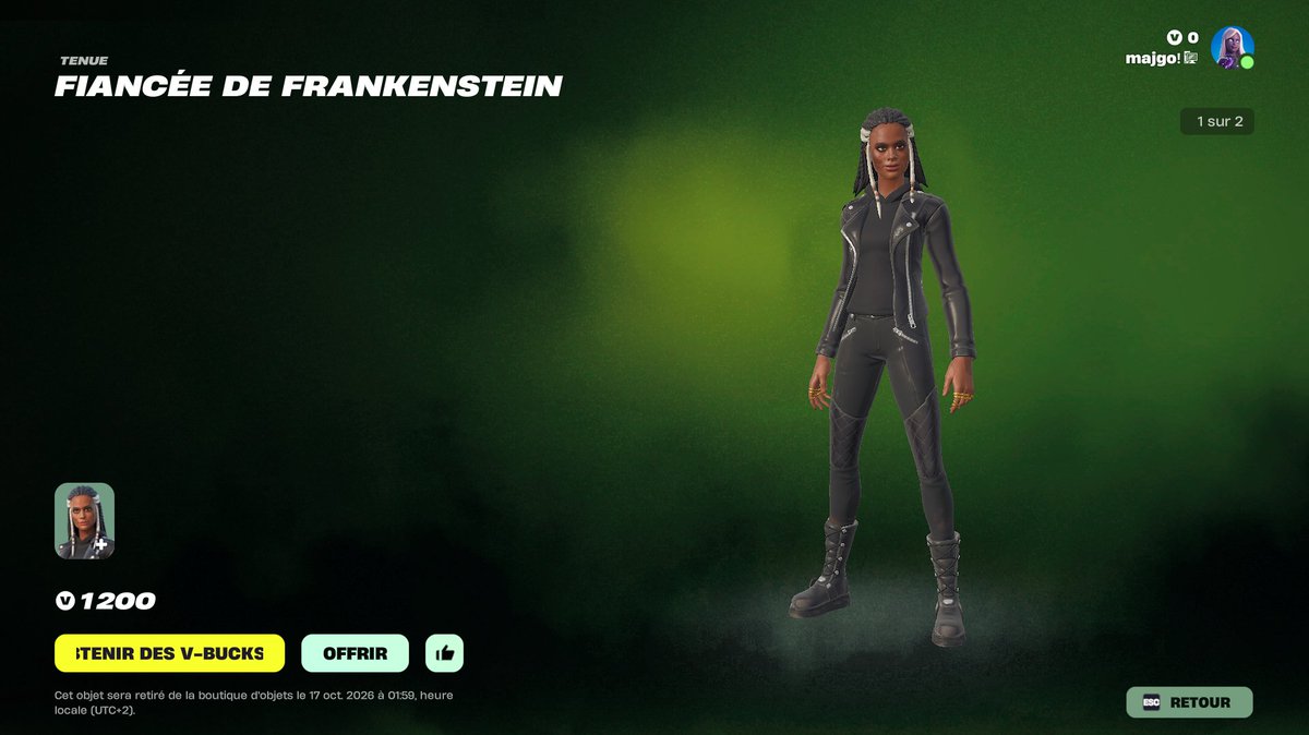 28spookyfn's tweet photo. Mdr, je ne peux pas acheter de V-Bucks pour obtenir le skin car je suis banni de la boutique ; mon bannissement sera levé le 17, soit le jour même où le skin disparaît.  @FNCompetitive @JuliaDager https://t.co/tvgE9yW1Ou