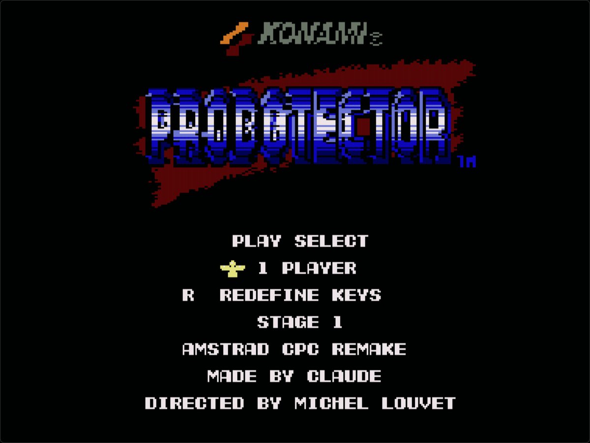 VideodromeOfici's tweet photo. Gran conversión del GRYZOR, bueno del PROBOTECTOR de GAME BOY ideada por OLDSCHOOL realizada con la IA que tiene un scroll aceptable y que se juega bastante bien
#novedades2026 #escenAMSTRAD #BUOH #RETOAMSTRAD #VIDEODROME #AMSTRAD #AMSTRADPLUS #GX4000 
https://t.co/v2yeutI3bv https://t.co/j93uZszKco