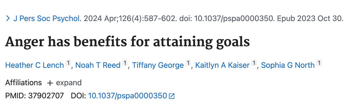BrandonLuuMD's tweet photo. Being angry helped people solve 39% more puzzles on a difficult task and perform better on a challenging video game.

The advantage was seen on hard tasks, not easy ones. https://t.co/Q7WSqzfYRG