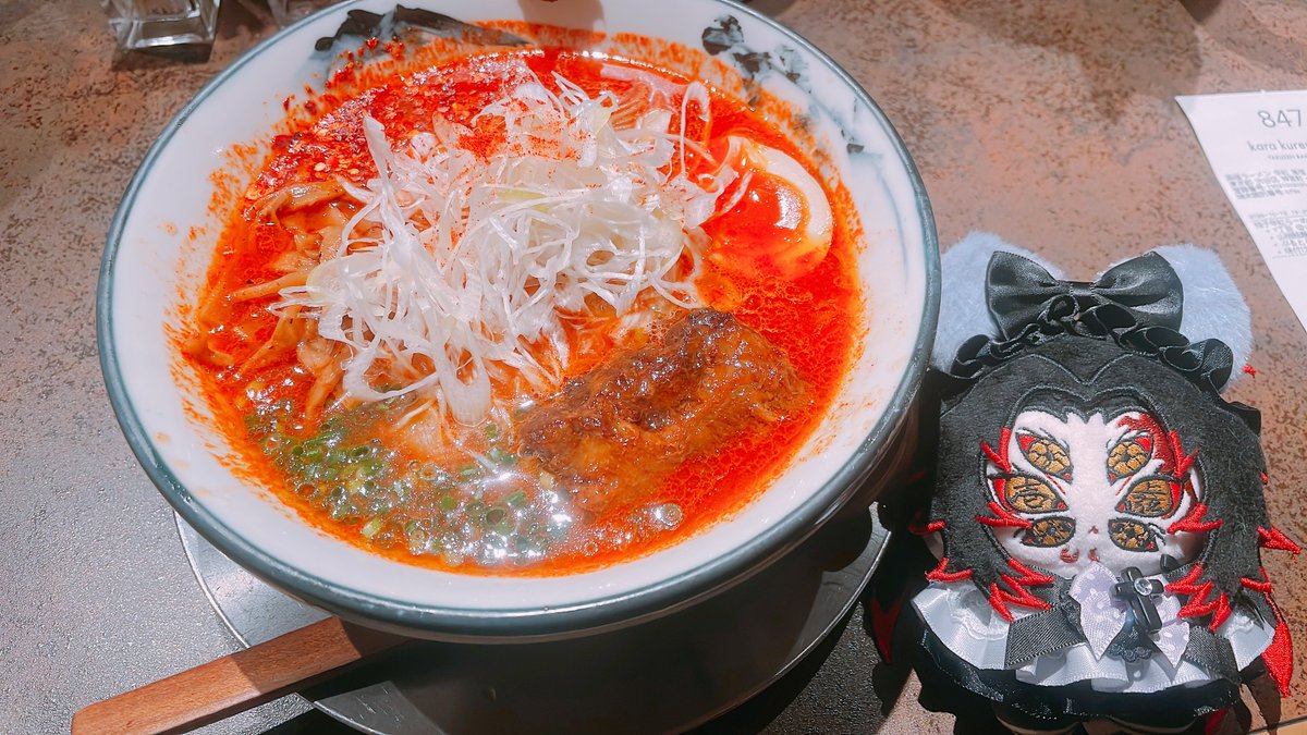 oitawashiya0611's tweet photo. いかちゃんと🌶🍜と概念ﾊﾟﾌｪ食べてきました🌙*·̩͙
お互いの誕生日祝ってきた🎉🎉🎉 https://t.co/AbtLbu5mkU