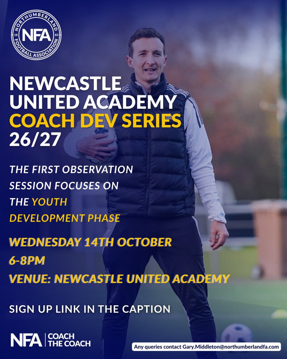 _CoachTheCoach's tweet photo. LAST CHANCE:
Coach Development Event shining the light on 
Position Specific Technical Practices 

Coach Dev Series Workshop 1 with Newcastle United Academy Staff

Register ✍️ 

https://t.co/bP2daZsl07 https://t.co/LbJiYG96nA