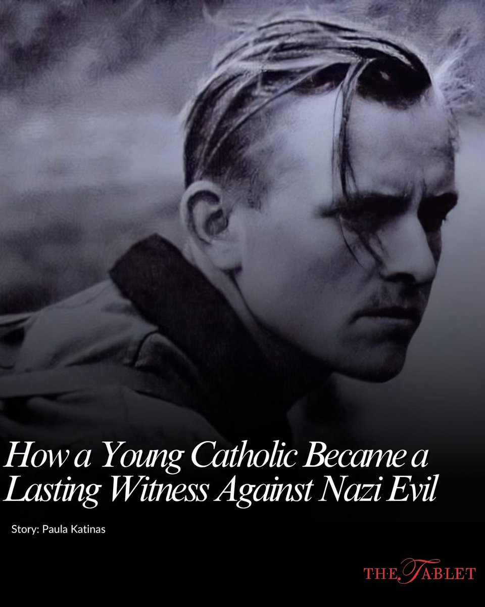 TabletNewspaper's tweet photo. He was just 25 years old when the Nazis offered him a choice: betray his fellow resistance fighters or face execution. Willi Graf chose to protect his friends — even at the cost of his own life.

A Catholic and medical student in Nazi Germany, Graf refused to join the Hitler Youth and later became part of the White Rose, a student-led resistance movement that distributed anti-Nazi leaflets and spoke out against Hitler's regime.

More than 80 years later, his courage and faith continue to inspire. Now a Servant of God, Graf is now on the path toward possible sainthood.

https://t.co/svMHlCvXan