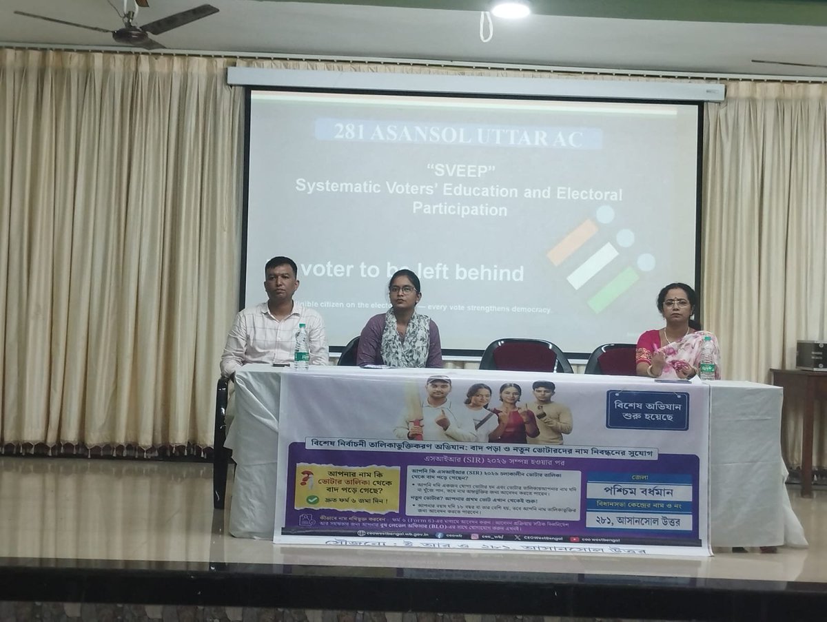 sveepelection's tweet photo. Awareness Camps i.c.w. Special drive for enrolment of new voter at Asansol Girls College, Paschim Bardhaman
@CEOWestBengal https://t.co/vpgqnDGeh8