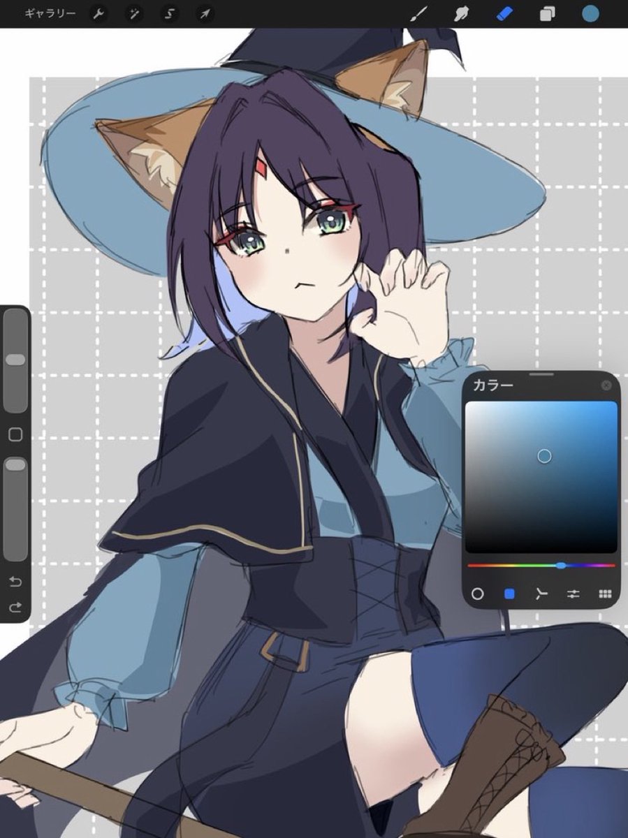 Panda_neko_0306's tweet photo. 魔女っ子彩葉wip
#超かぐや姫 https://t.co/HF5CJmS5cb