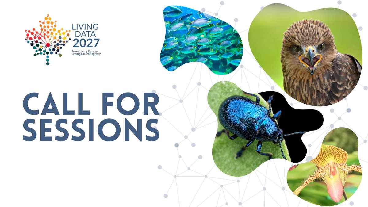 ZooKeys_Journal's tweet photo. 🌿From living #data to ecological intelligence.

#LivingData2027 is seeking bold session proposals on #AI, collections, Indigenous knowledge standards, #data governance, #biodiversity futures and more.

🗓️Deadline: 31 Oct 2026.

More info: https://t.co/mjqUH3hg84 https://t.co/2payOjCJ2m