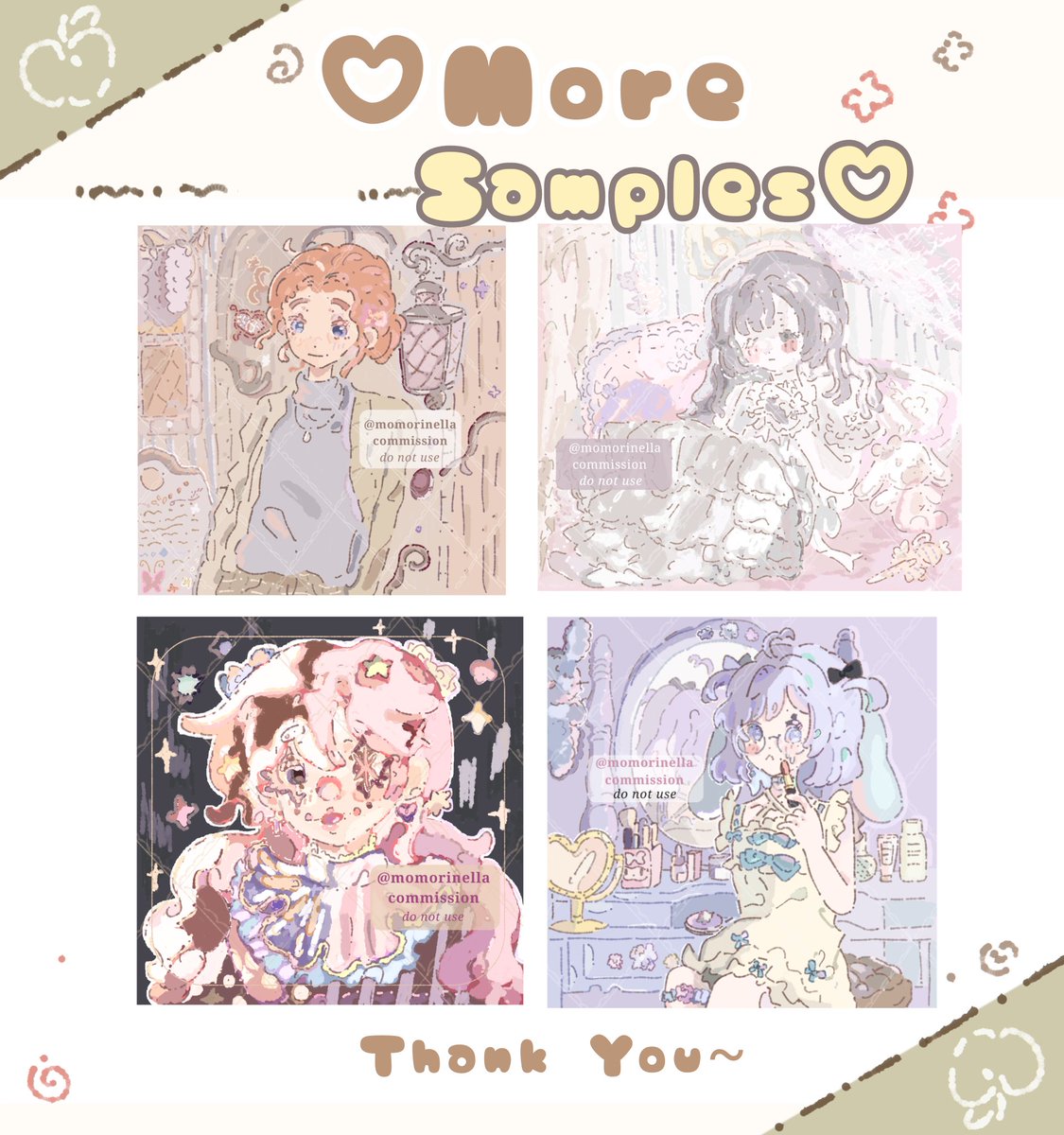 momorinella's tweet photo. (RTs and likes are appreciated) 

hello :) 

hi ! my c☃️mmissi☃️n slots are open this month ! heres my carrd for more info and details ;'3 
https://t.co/LMr4mYzHJu 

if you're interested feel free to dm me !
#artcommission #artidn https://t.co/Izzy59B5VA